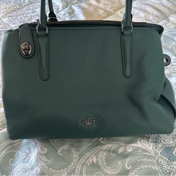 EUC Coach F57276 Brooklyn Carryall Leather Multiple Compartment Bag Purse - Picture 4 of 12